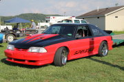 Red and Black Ford Mustang 